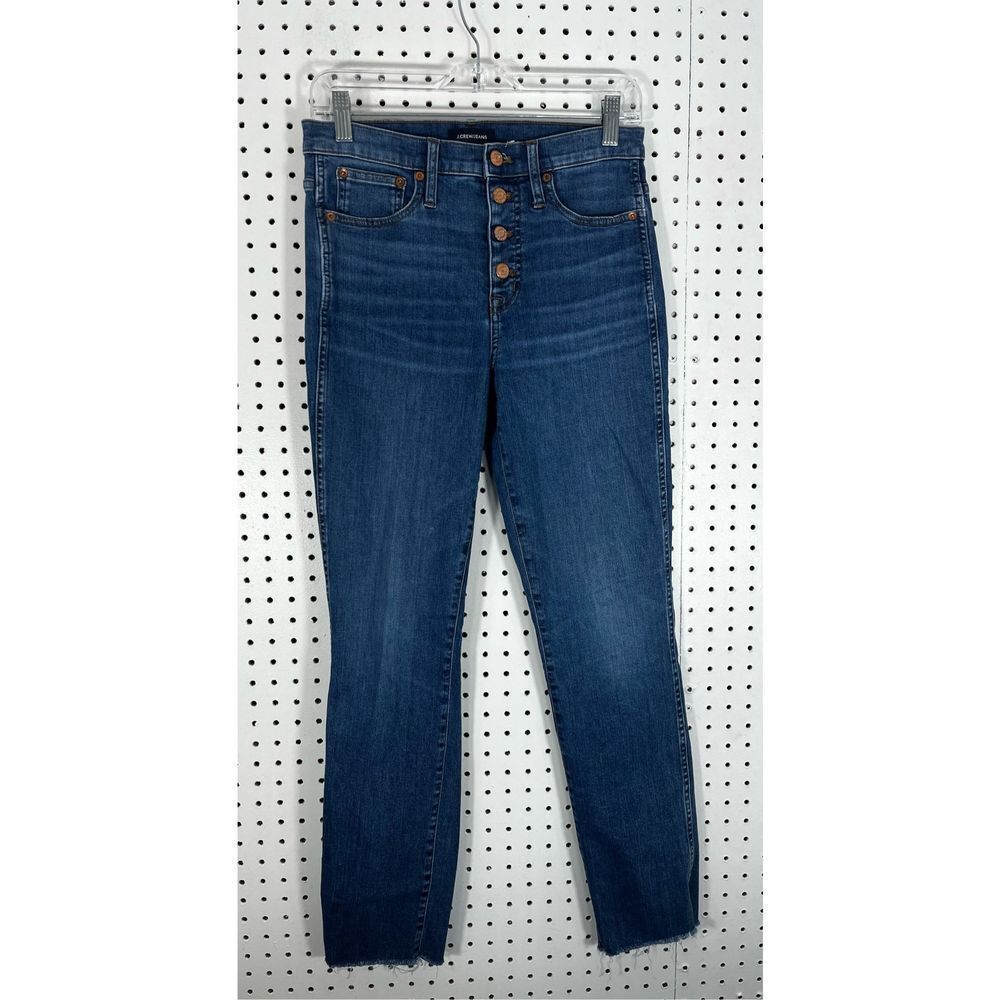 J.Crew high rise vintage straight denim jeans